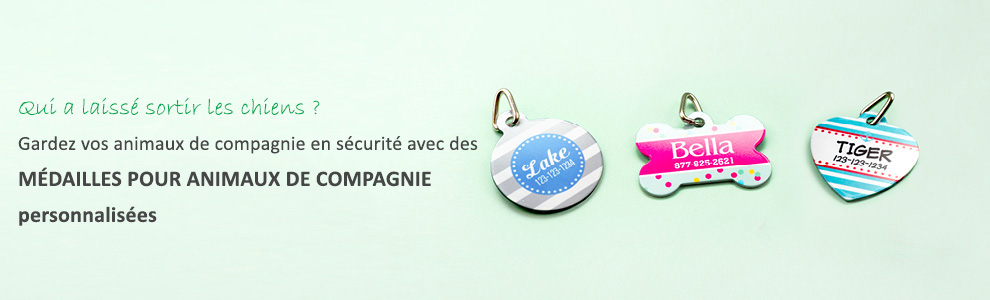 Medailles pour animaux de compagnie personnalisees