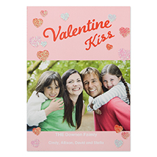 Carte photo Saint-Valentin personnalisée paillettes laisser l'amour grandir 