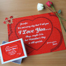 Puzzle photo personnalisé message secret 30,48 x 41,91 cm