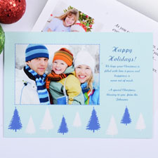 Créez mes propres cartes d'invitation paysage doux hiver