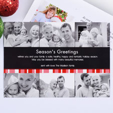 Créez mes propres cartes d'invitation six collage joyeux miracle rouge