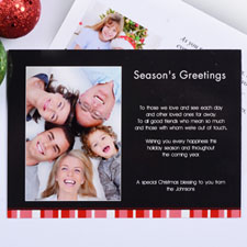 Créez mes propres cartes d'invitation portrait photo joyeux miracle rouge