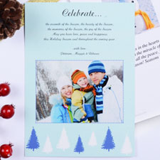 Créez mes propres cartes d'invitation portrait doux hiver
