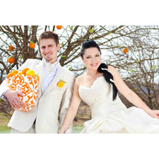 Carte animée photo complète horizontale mariage & anniversaire de mariage