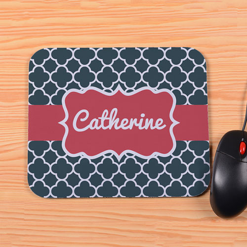 Tapis de souris trèfle marine personnalisé