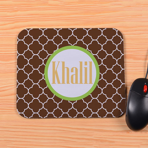 Tapis de souris trèfle chocolat personnalisé 