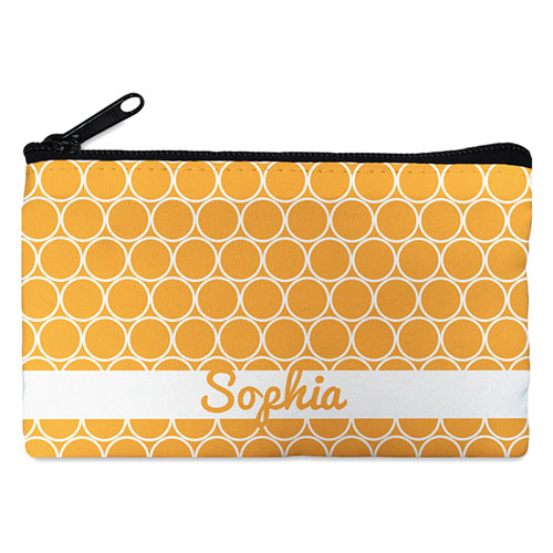 Trousse de toilette personnalisée cercle orange