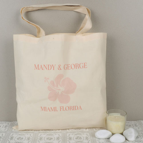 Cabas personnalisé floral  