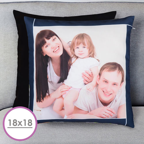 Large coussin personnalisé cadre marine 45,72 x 45,72 cm (sans insert)