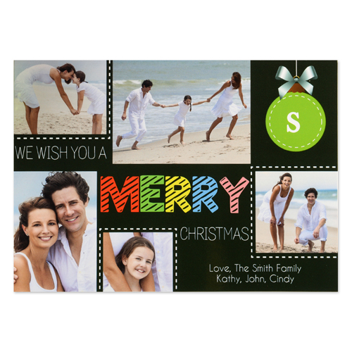 Carte photo personnalisée nous vous souhaitons un joyeux Noël