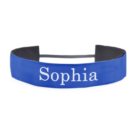 Bandeau bleu 3,81 cm message personnalisé 