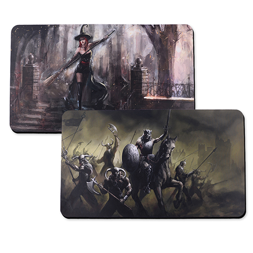 Tapis de jeu en caoutchouc impression personnalisée, 2 côtés 35,56 x 60,96 cm