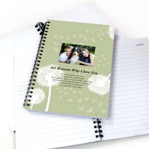 Créez votre propre carnet photo pissenlit étoile 