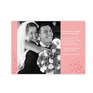 Cartes d'invitation annonce de mariage créez ma propre 12,7 x 17,78 cm avec elégance