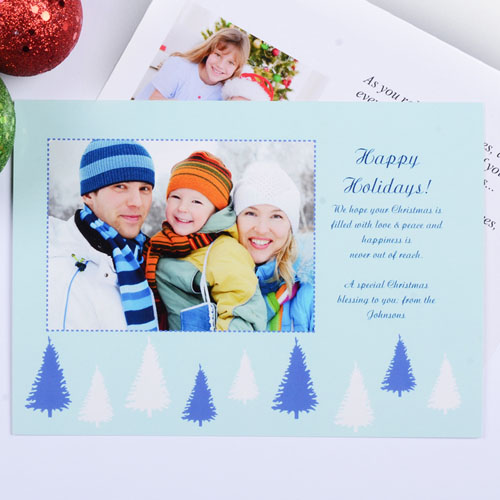 Créez mes propres cartes d'invitation paysage doux hiver