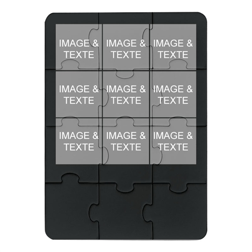 Invitation puzzle Instagram neuf collage noir