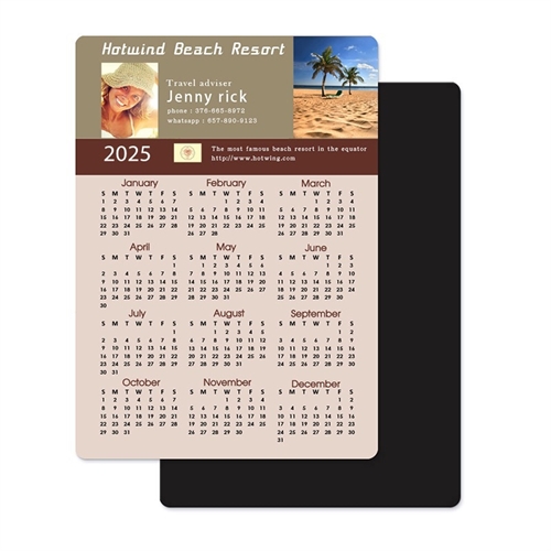 Aimant calendrier photo portrait 2019 8,89 x 12,7 cm