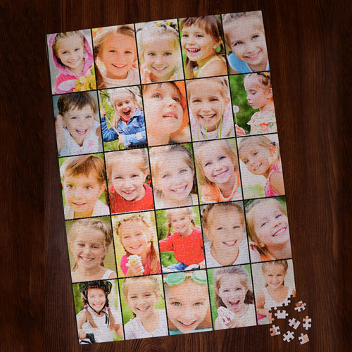 Puzzle personnalisé vingt-cinq collage 1000 pièces 50,16 x 71,12 cm